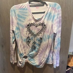 Very nice purple,blue and white top